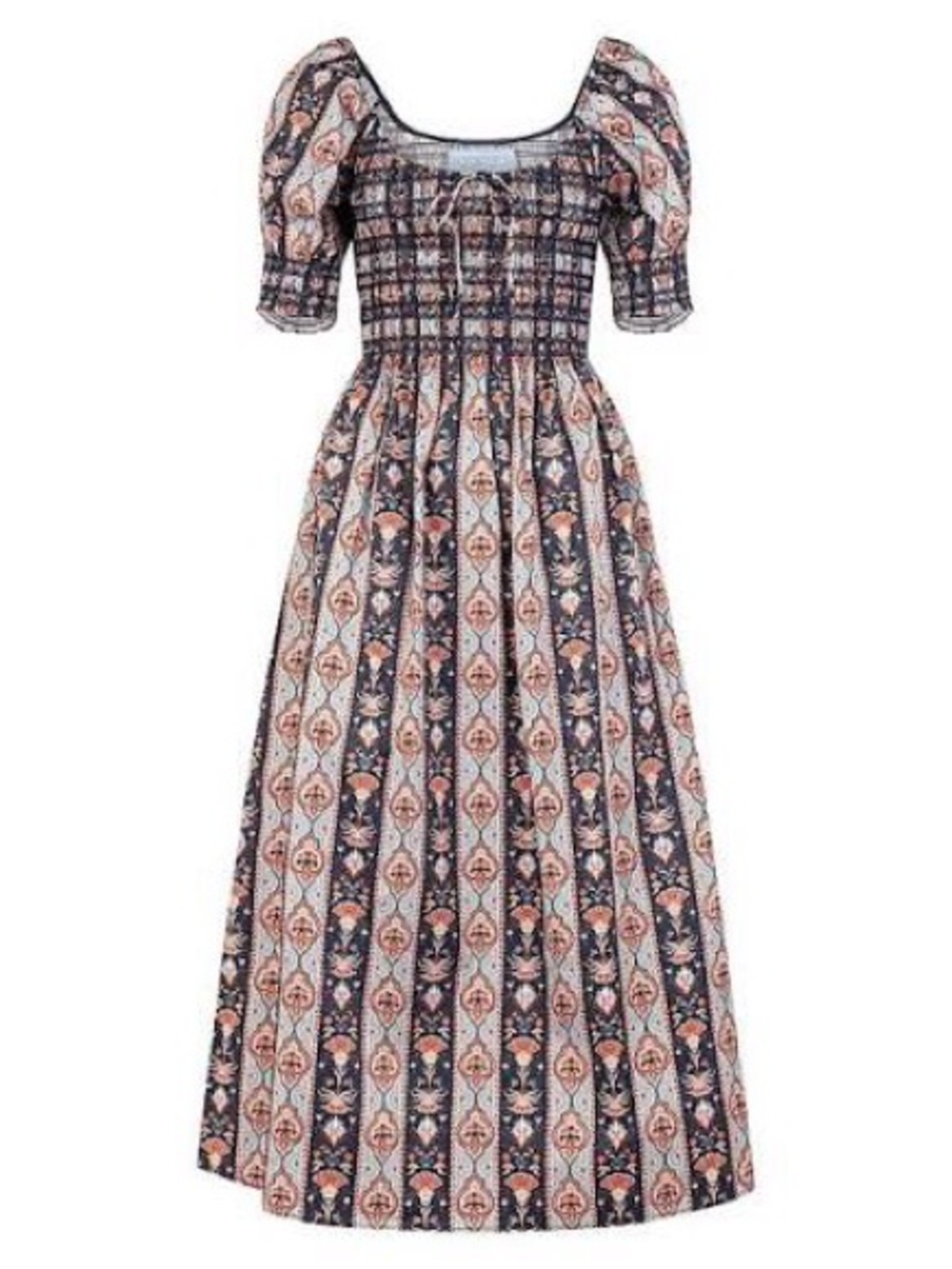 The Madeline Nap Dress in Navy Emma Stripe